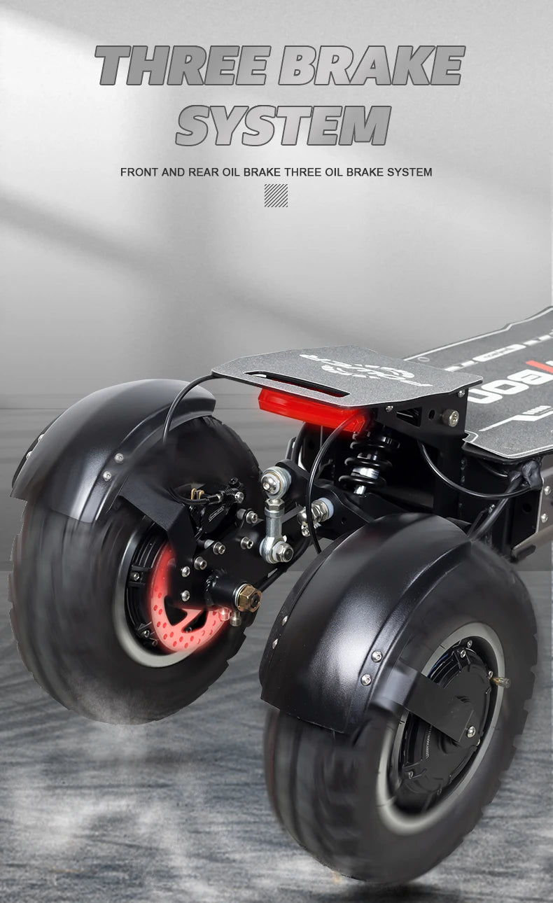 Arwibon MT30 6000W Adult Electric Tricycle Speed up to 35MPH 60V 27Ah 13inch off-road tires foldable commuting sports E-tricycle