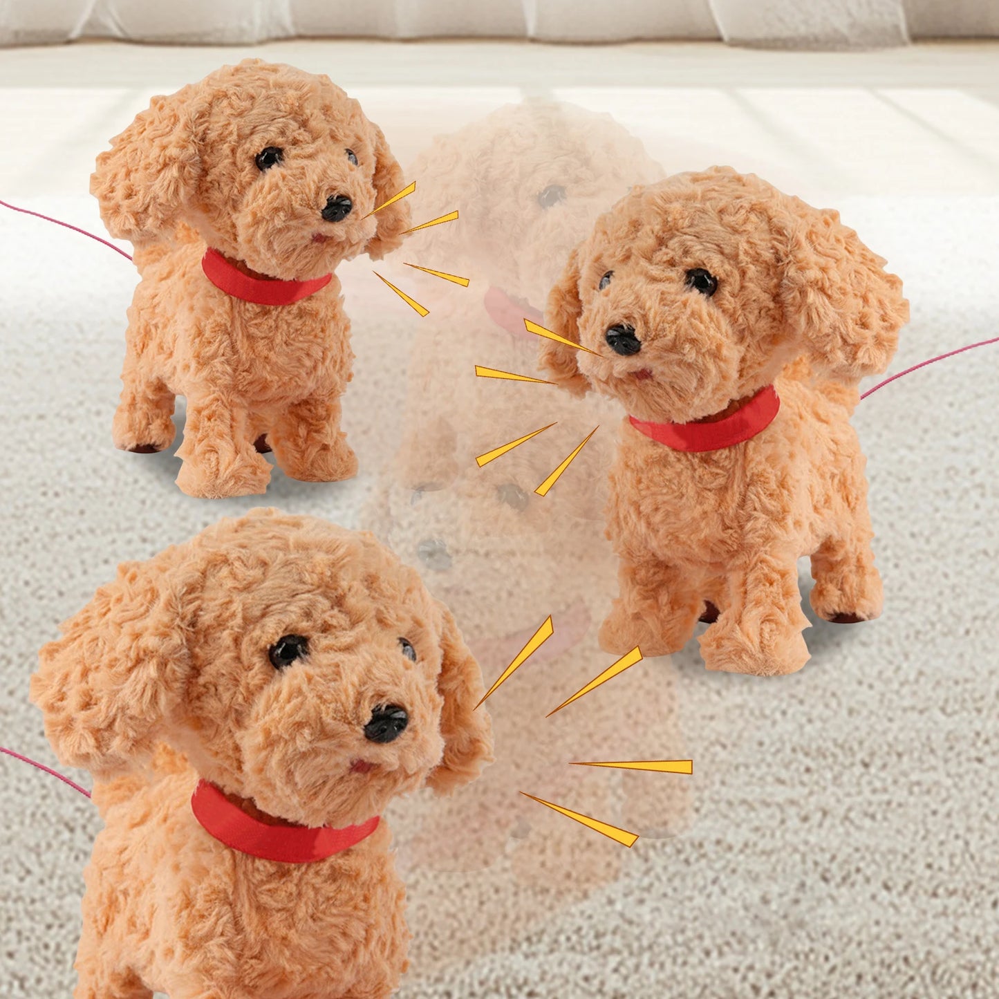 Realistic Robot Puppy with Touch Sensing Walking Dog Toy Tongue & Licking Motion Present Pet Gifts for Kids Boys Girls