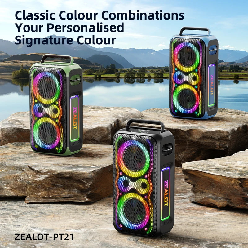 Zealot PT21 200W Portable Bluetooth Speaker IPX5 Waterproof