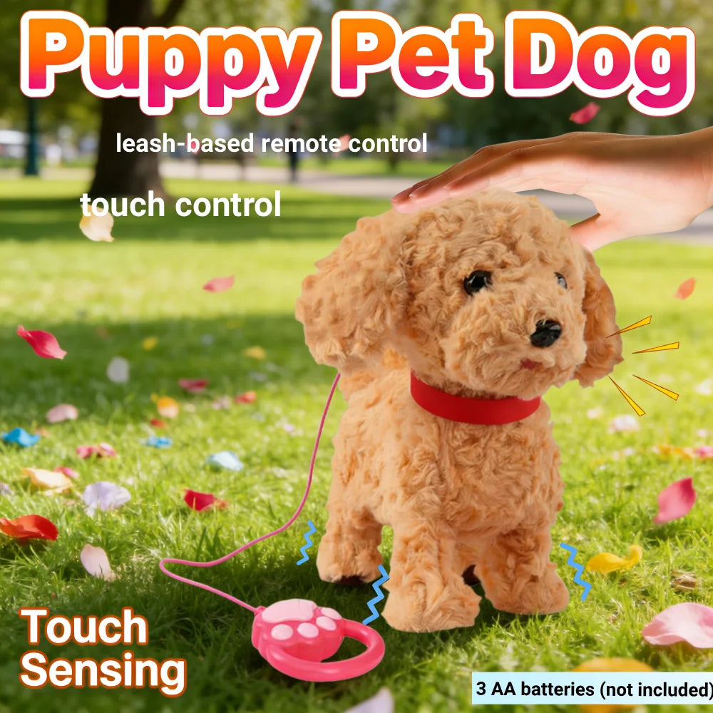 Realistic Robot Puppy with Touch Sensing Walking Dog Toy Tongue & Licking Motion Present Pet Gifts for Kids Boys Girls