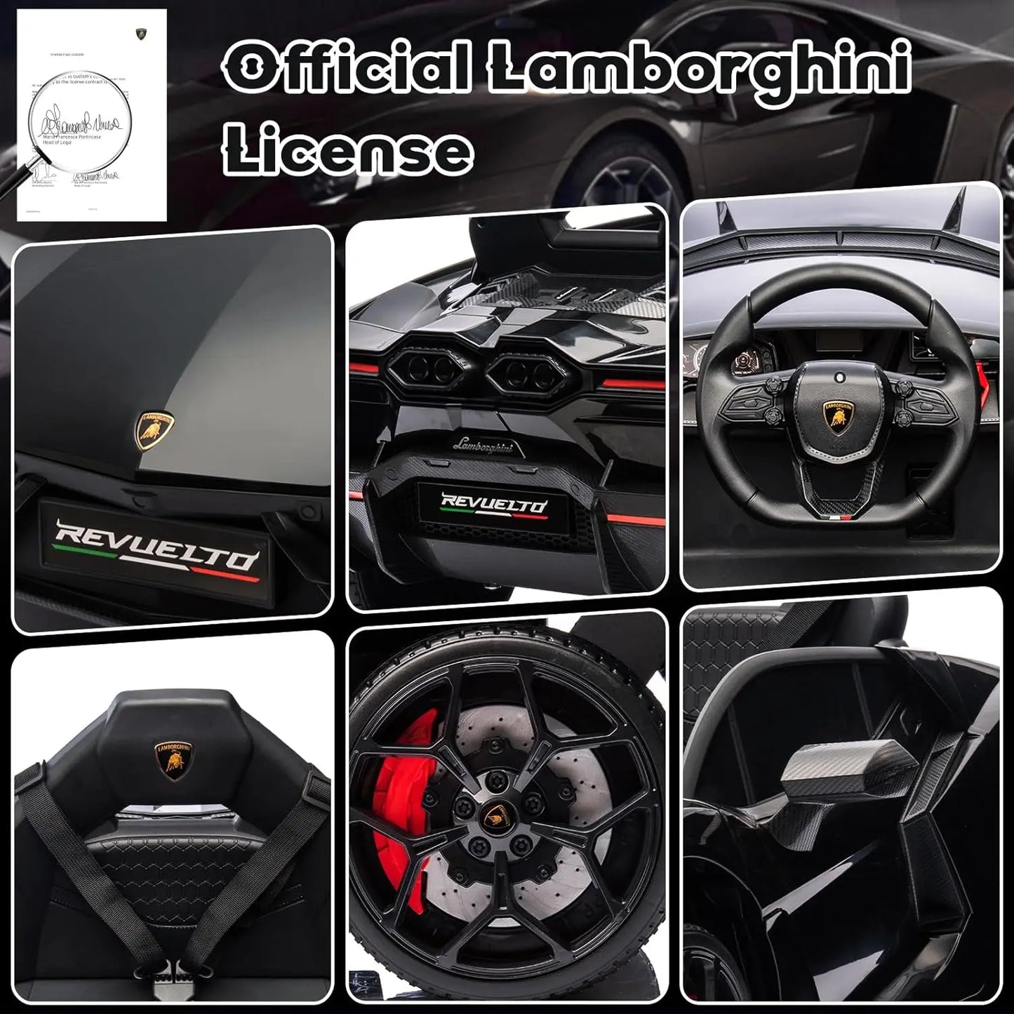 3-8 Years Ride On Car Toy for Kids Children Boys Girls Gift Electric Vehicle with Bluetooth USB Music Remote Control Headlight